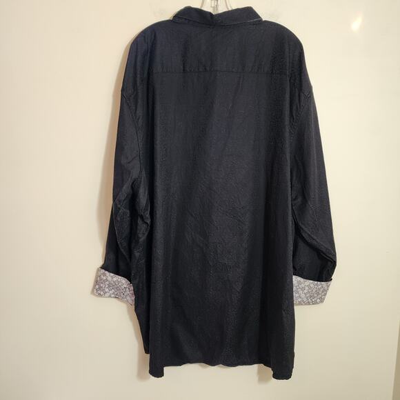 Robert Graham flip cuff paisley print button front long sleeve shirt men sz 4XL - Picture 3 of 13
